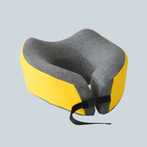 Knitted Memory Foam Neck Travel Pillow for Rest