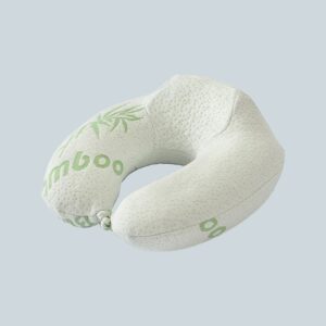 U-Shaped Bamboo Fabric Memory Foam Travel Neck