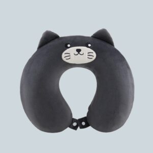 Cute embroidered memory foam neck pillow