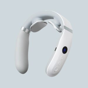 Intelligent temperature-controlled pulse neck massager