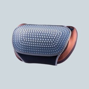 Portable infrared acupressure neck and shoulder massage pillow