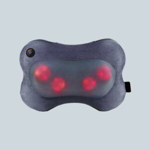 Portable electric heating neck and shoulder massage pillow